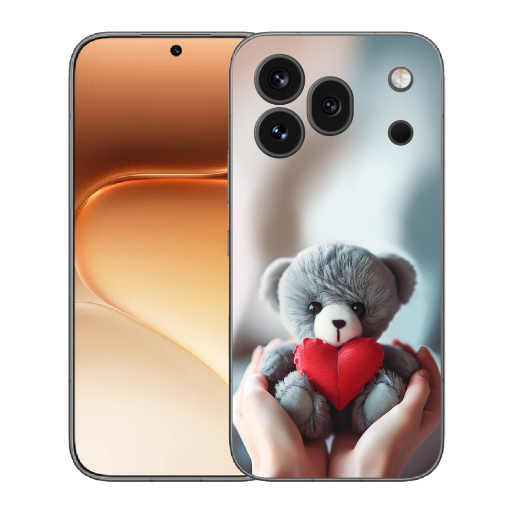 Gélový kryt mmCase na Honor 600 Pro - medvedík pre zamilovaných