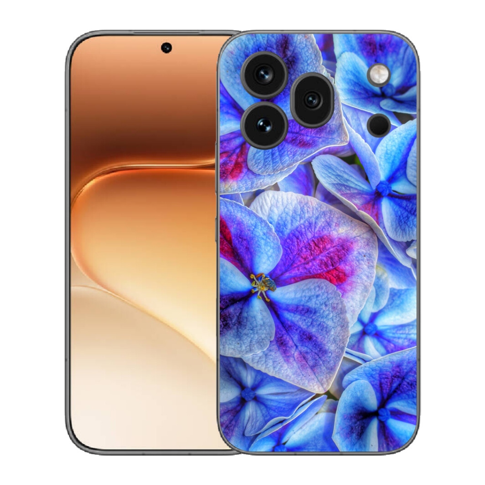Gélový kryt mmCase na Honor 600 Pro - modré kvety 1