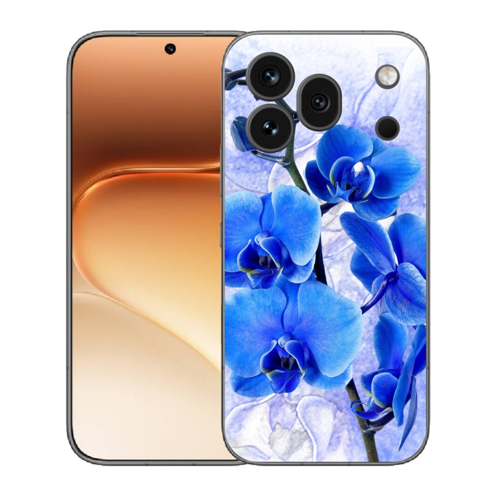 Gélový kryt mmCase na Honor 600 Pro - modré kvety