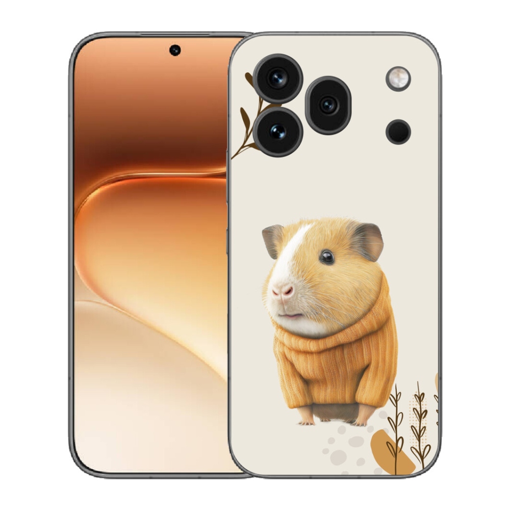 Gélový kryt mmCase na Honor 600 Pro - morča vo svetri