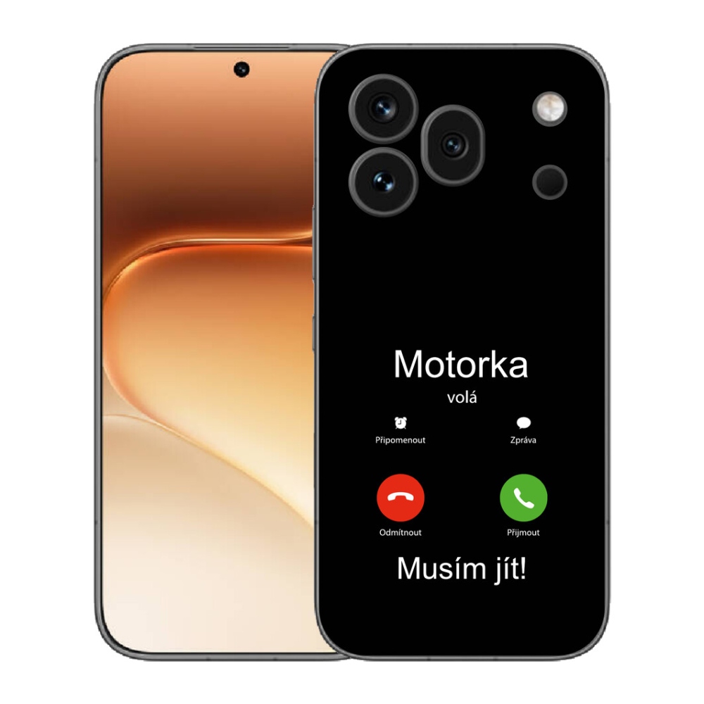 Gélový kryt mmCase na Honor 600 Pro - motorka volá čierne pozadie