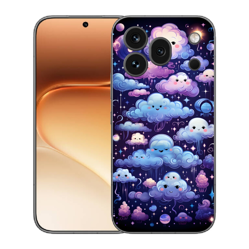 Gélový kryt mmCase na Honor 600 Pro - mráčiky