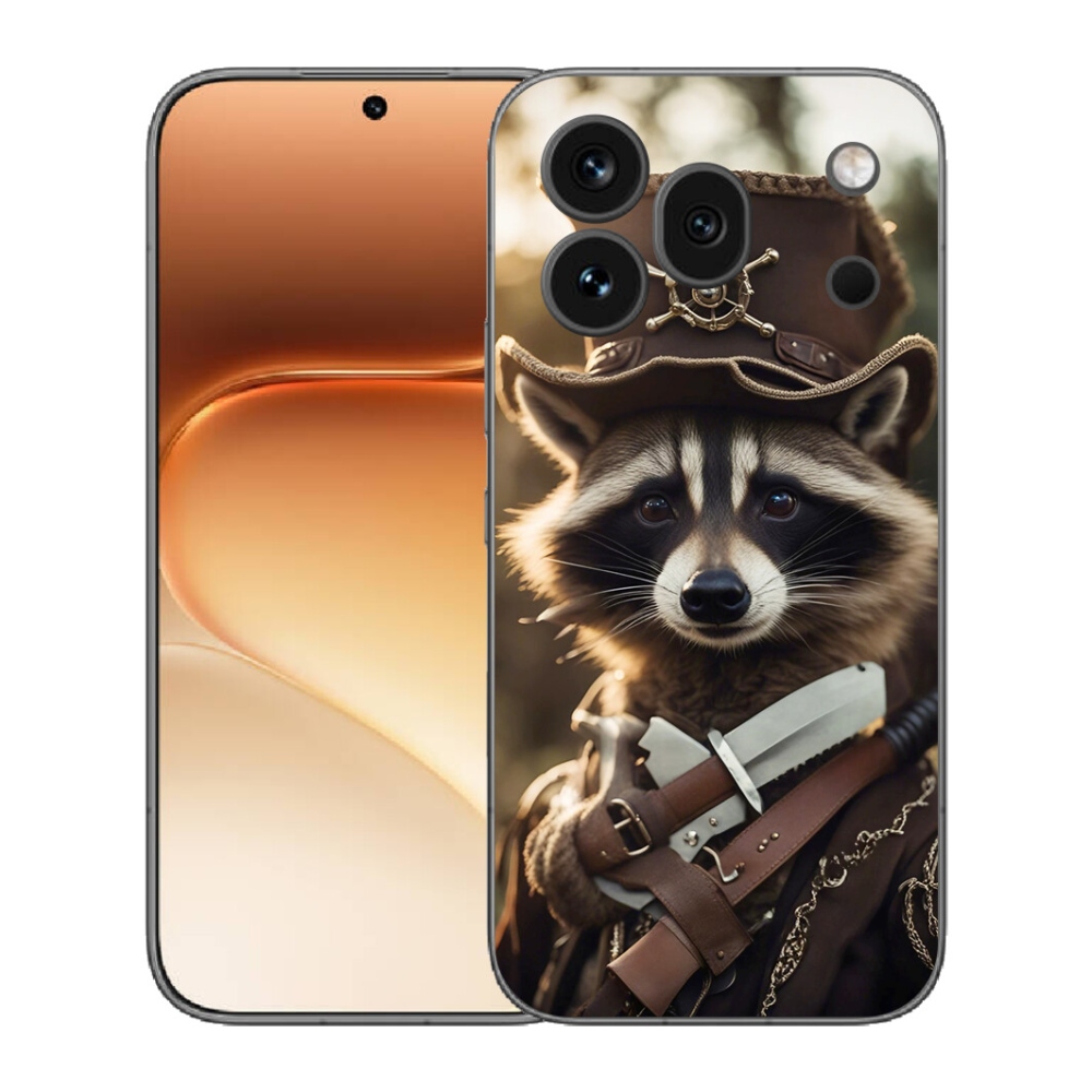 Gélový kryt mmCase na Honor 600 Pro - mýval v uniforme