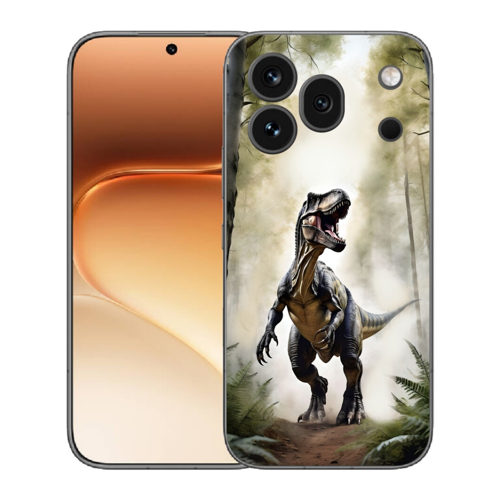 Gélový kryt mmCase na Honor 600 Pro - naštvaný T-Rex