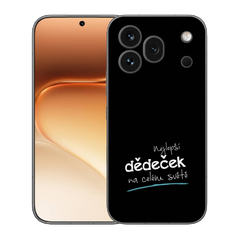 Gélový kryt mmCase na Honor 600 Pro - najlepší dedko 3 čierne pozadie