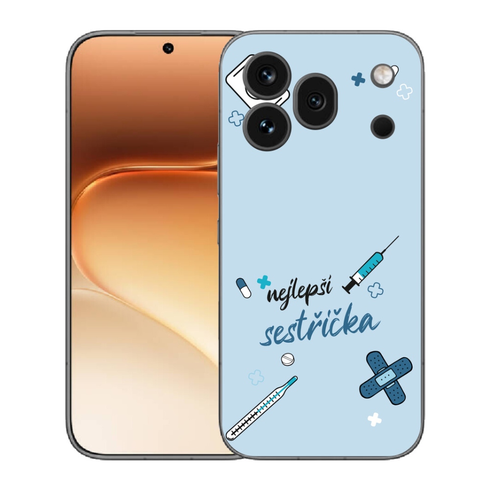 Gélový kryt mmCase na Honor 600 Pro - najlepšia sestrička modré pozadie