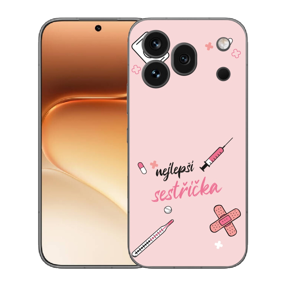 Gélový kryt mmCase na Honor 600 Pro - najlepšia sestrička ružové pozadie