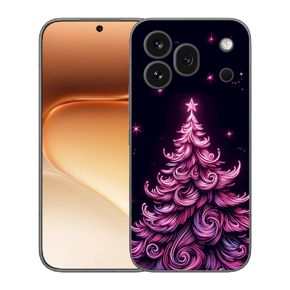 Gélový kryt mmCase na Honor 600 Pro - neónový vianočný stromček 2
