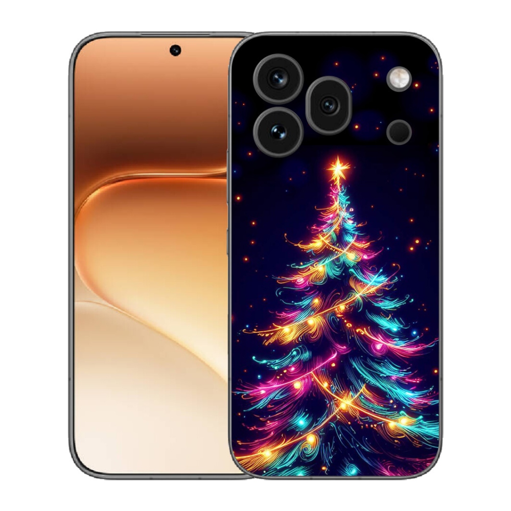 Gélový kryt mmCase na Honor 600 Pro - neónový vianočný stromček