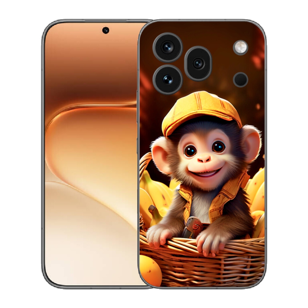 Gélový kryt mmCase na Honor 600 Pro - opice v košíku