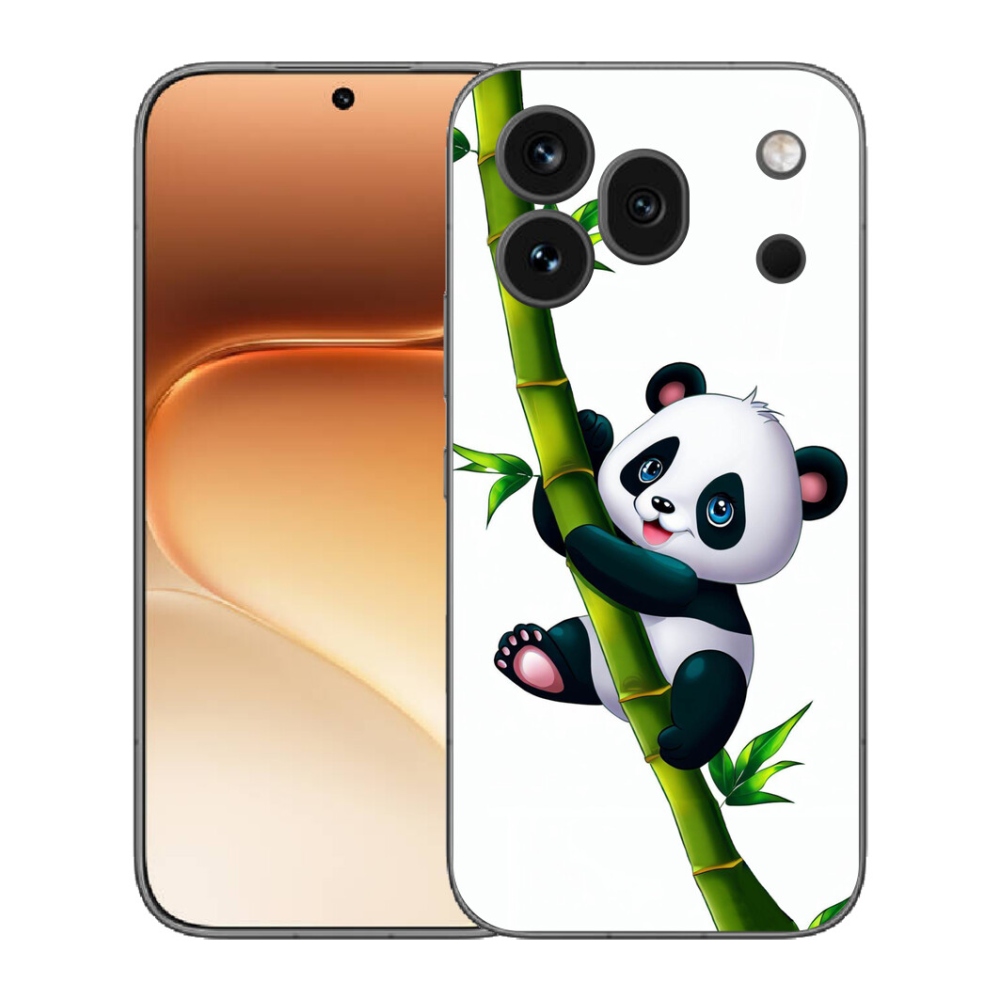 Gélový kryt mmCase na Honor 600 Pro - panda na bambuse