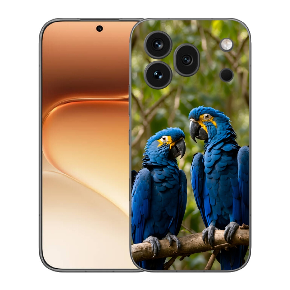 Gélový kryt mmCase na Honor 600 Pro - papagájové duo