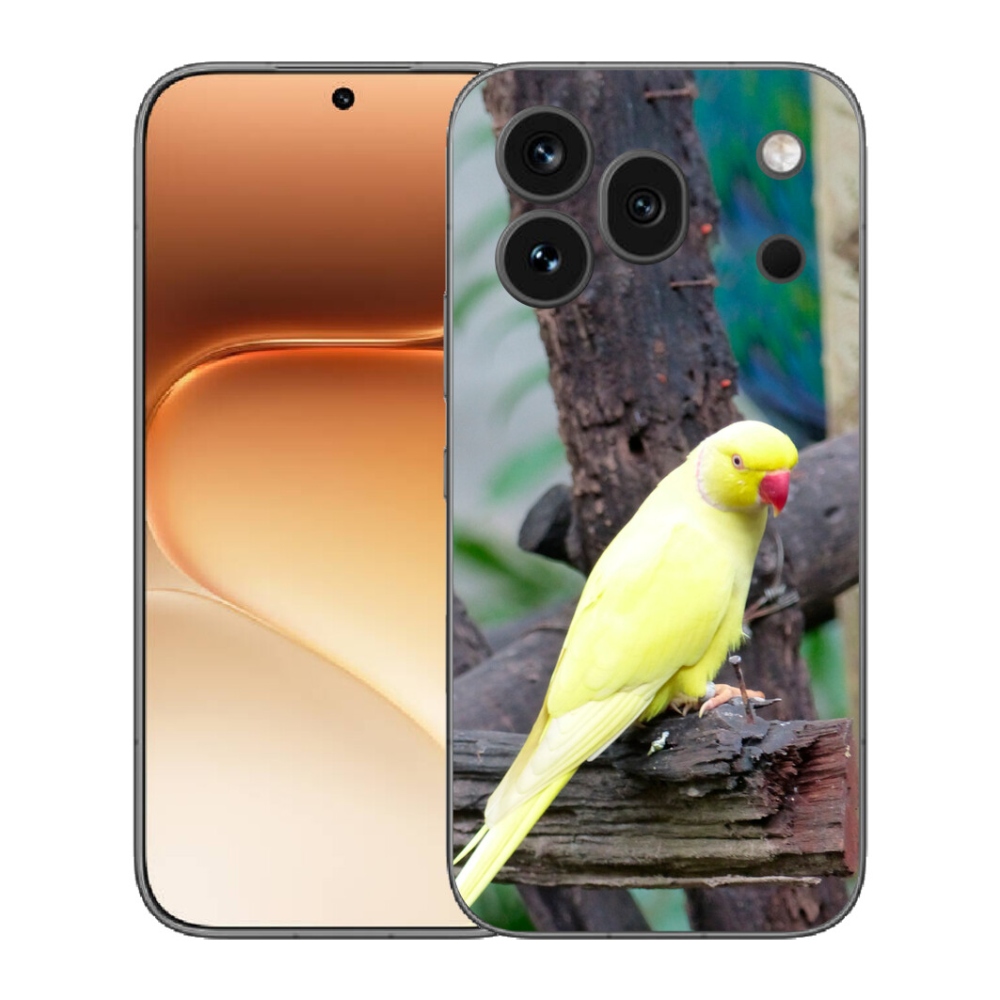 Gélový kryt mmCase na Honor 600 Pro - papagáj alexander žltý