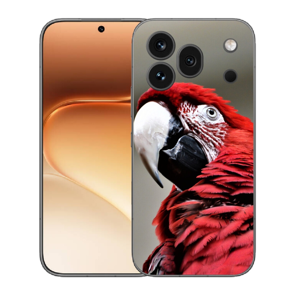Gélový kryt mmCase na Honor 600 Pro - papagáj ara červený