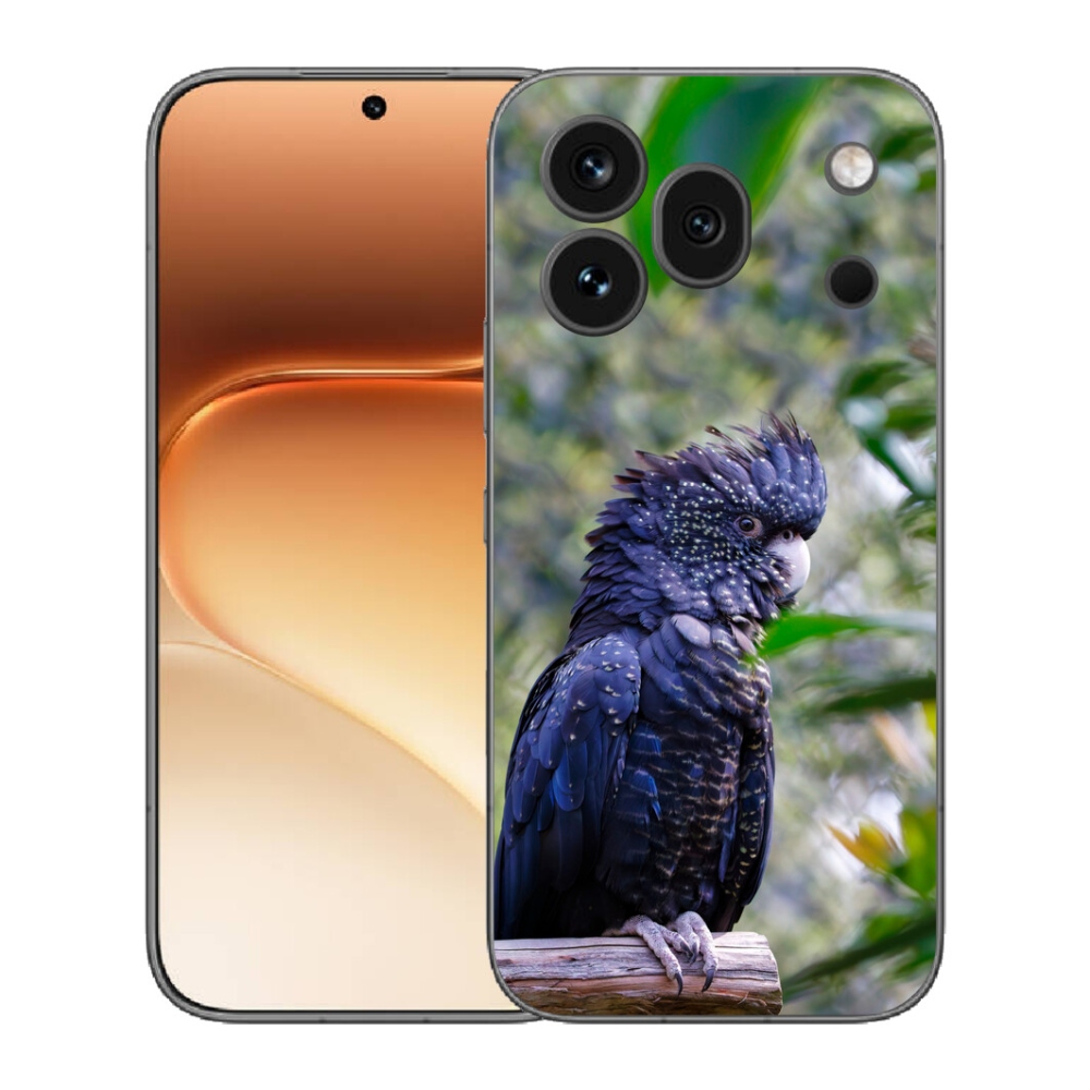 Gélový kryt mmCase na Honor 600 Pro - papagáj kakadu čierny