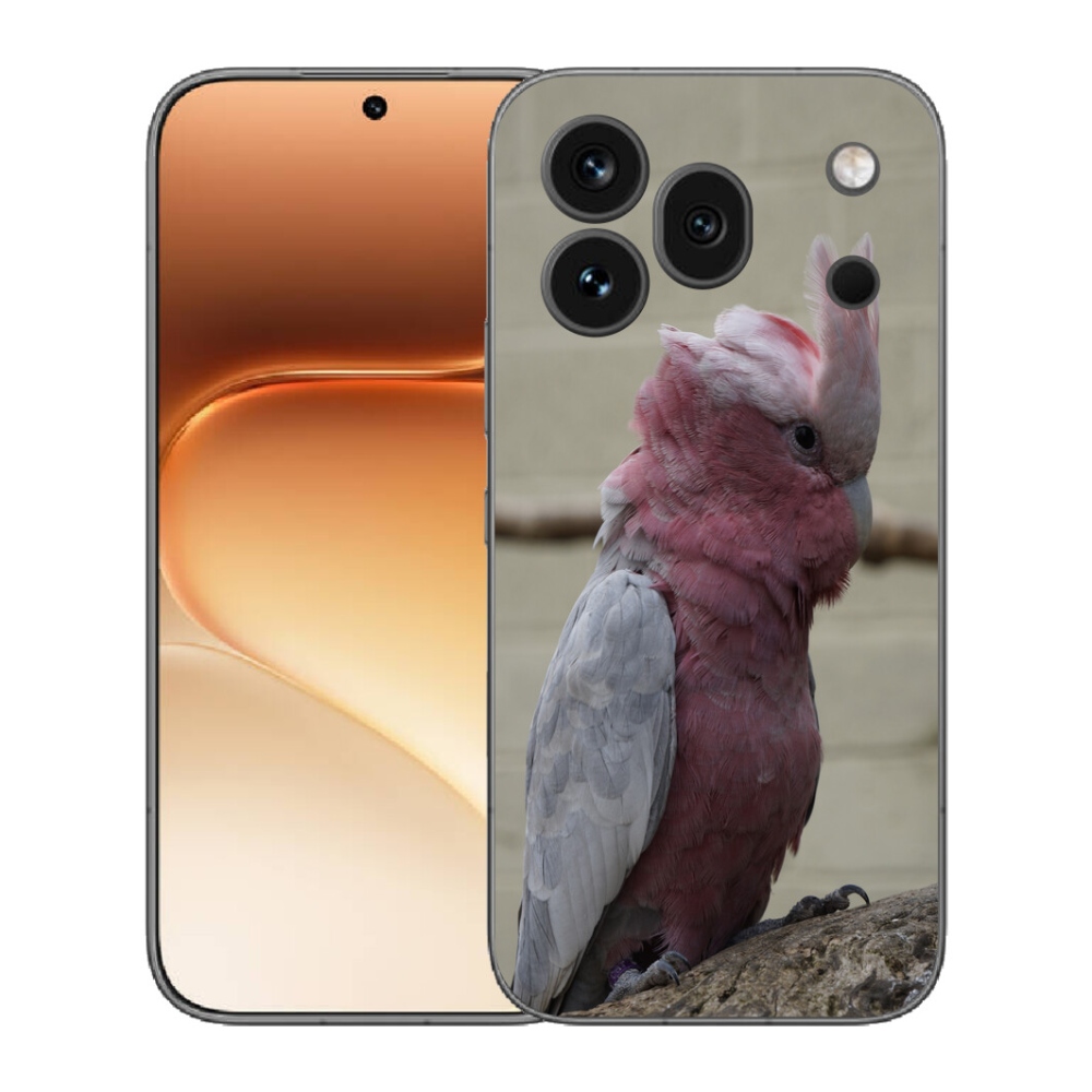 Gélový kryt mmCase na Honor 600 Pro - papagáj kakadu ružový