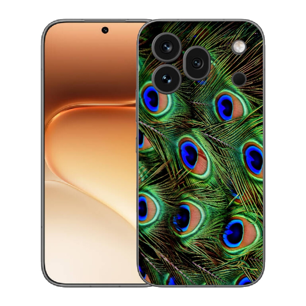 Gélový kryt mmCase na Honor 600 Pro - pávie perie