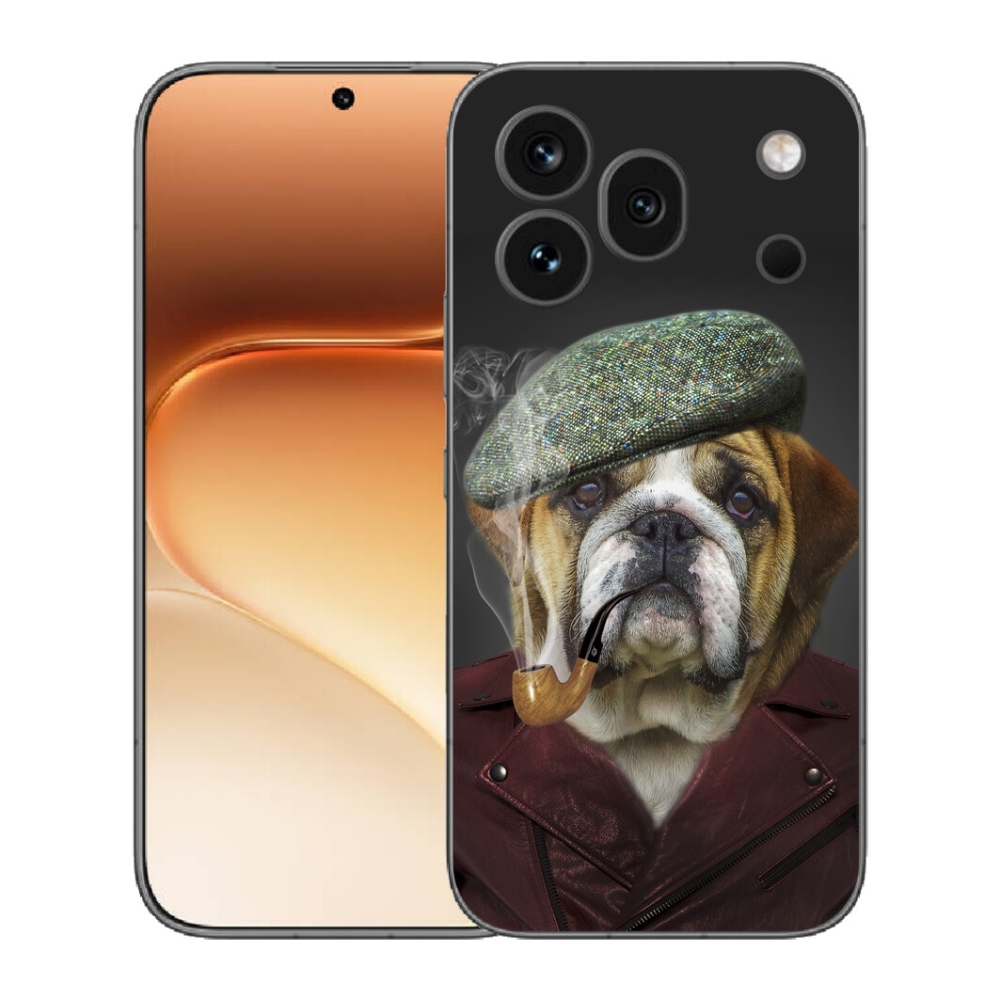 Gélový kryt mmCase na Honor 600 Pro - pes s fajkou