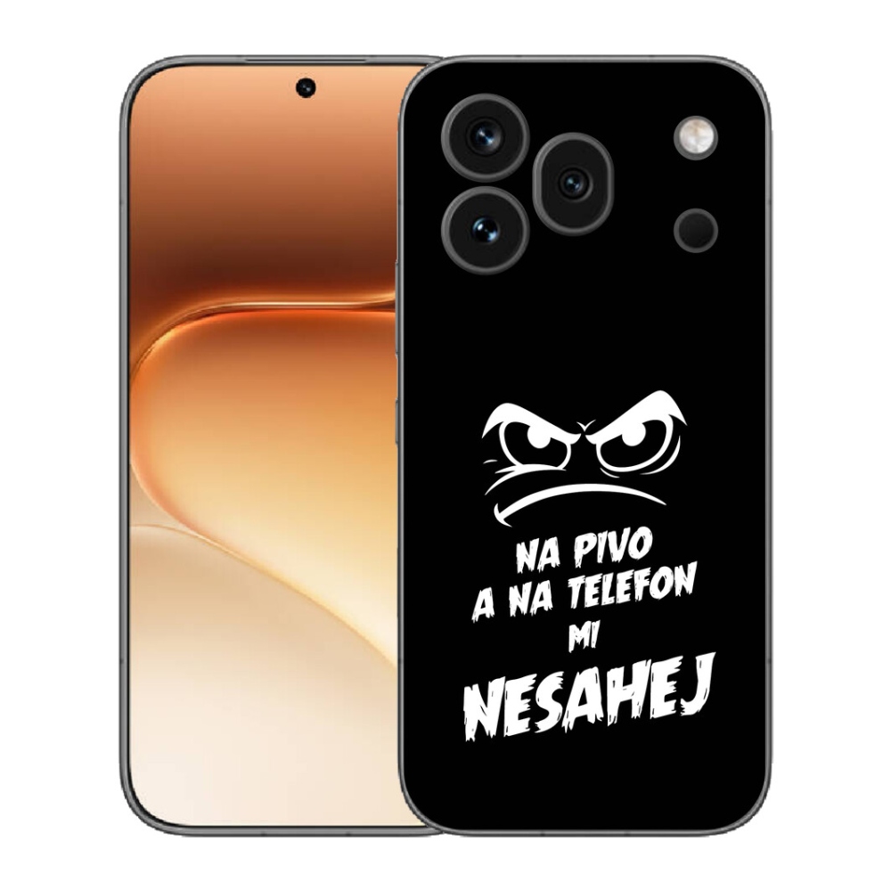 Gélový kryt mmCase na Honor 600 Pro - pivný motív 2 čierne pozadie