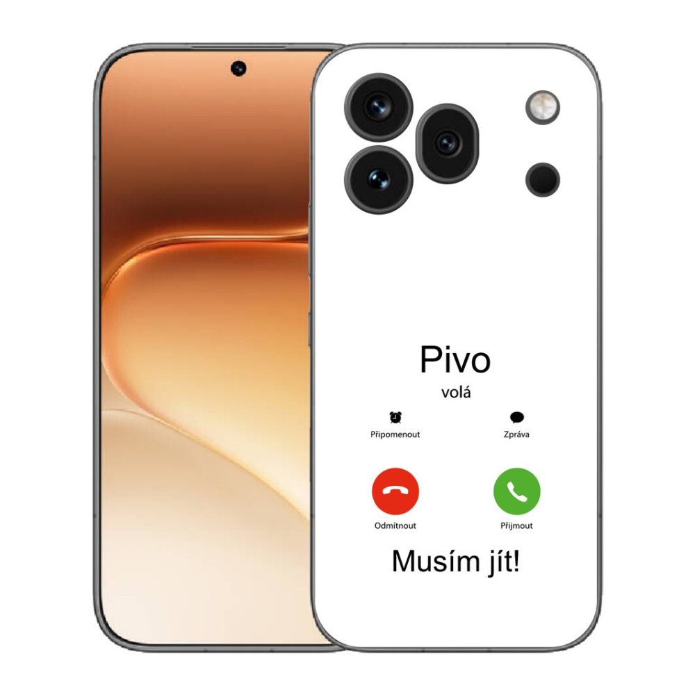 Gélový kryt mmCase na Honor 600 Pro - pivo volá biele pozadie