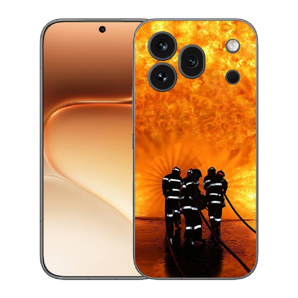 Gélový kryt mmCase na Honor 600 Pro - požiar