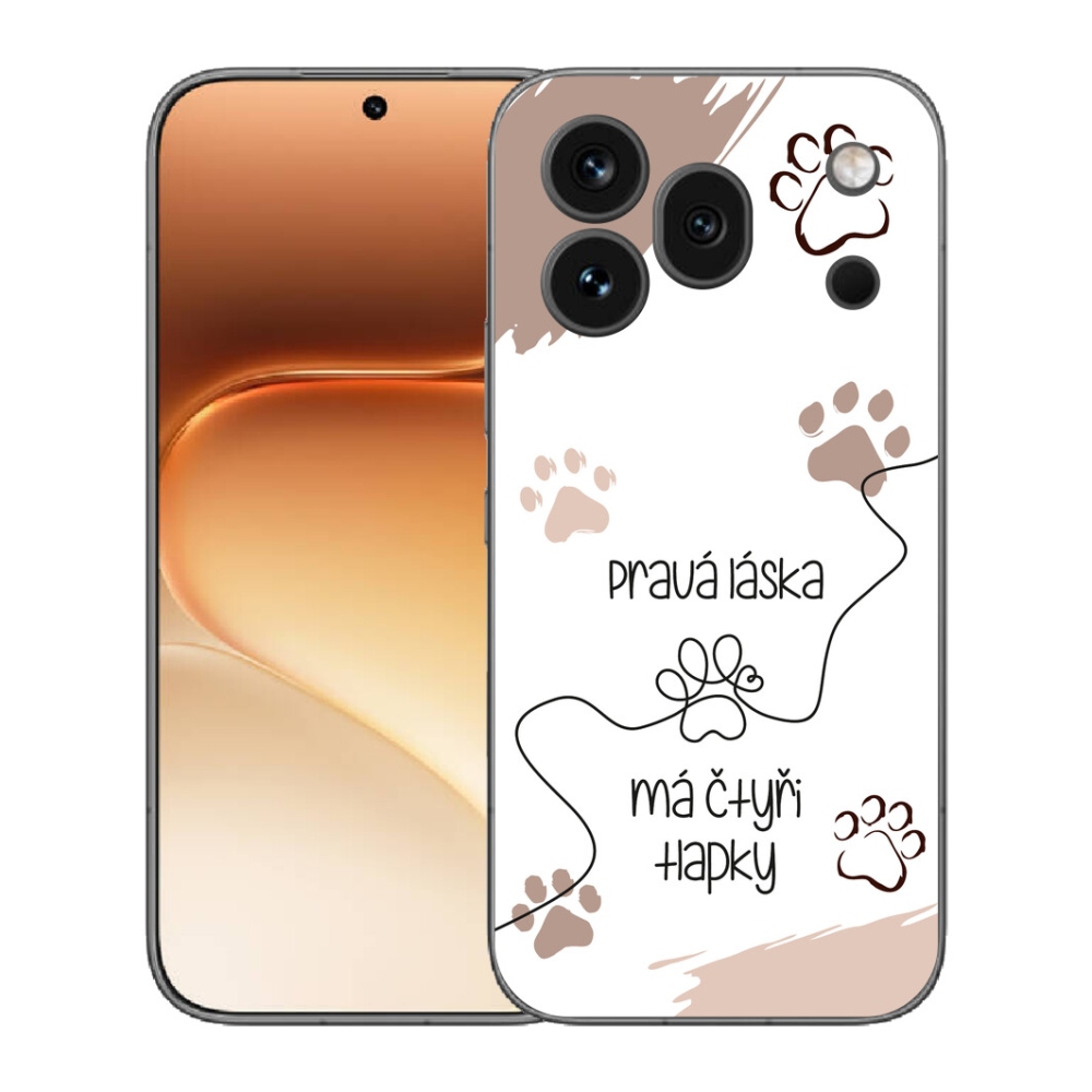 Gélový kryt mmCase na Honor 600 Pro - psí motív 1 biele pozadie