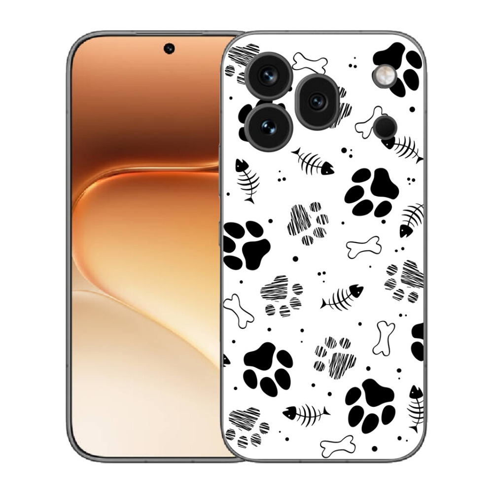 Gélový kryt mmCase na Honor 600 Pro - psie labky 1