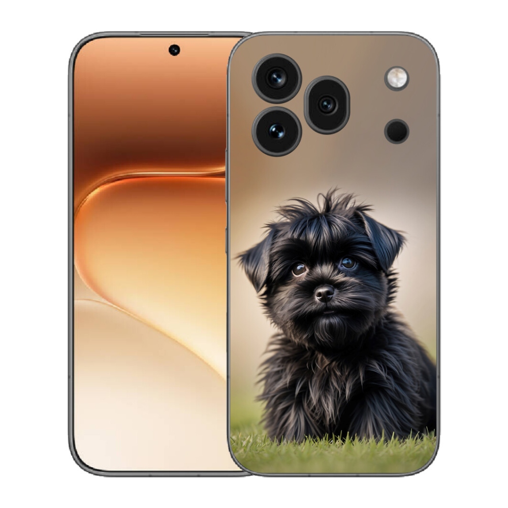 Gélový kryt mmCase na Honor 600 Pro - roztomilý čierny psík