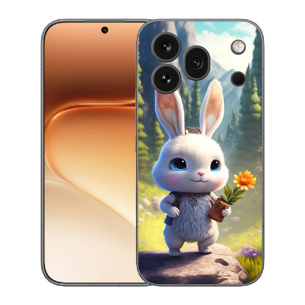 Gélový kryt mmCase na Honor 600 Pro - roztomilý zajačik