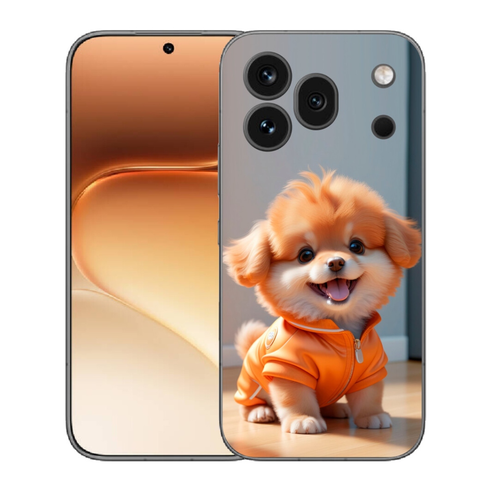 Gélový kryt mmCase na Honor 600 Pro - roztomilý pomeranian v mikine