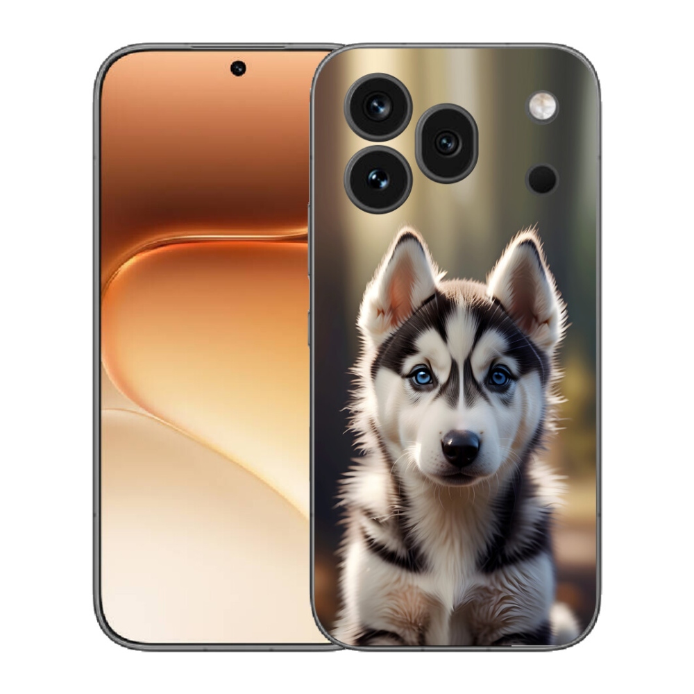 Gélový kryt mmCase na Honor 600 Pro - roztomilý sibírsky husky