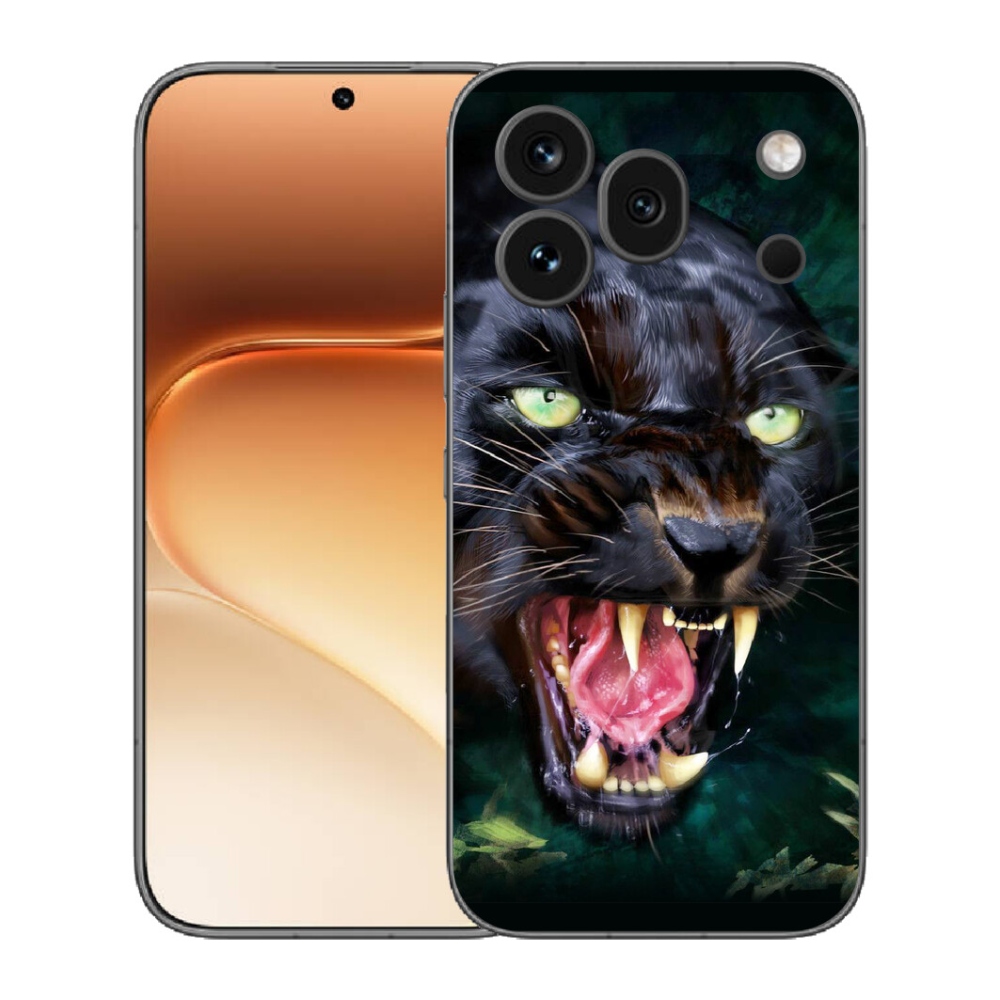 Gélový kryt mmCase na Honor 600 Pro - rozzúrený čierny panter