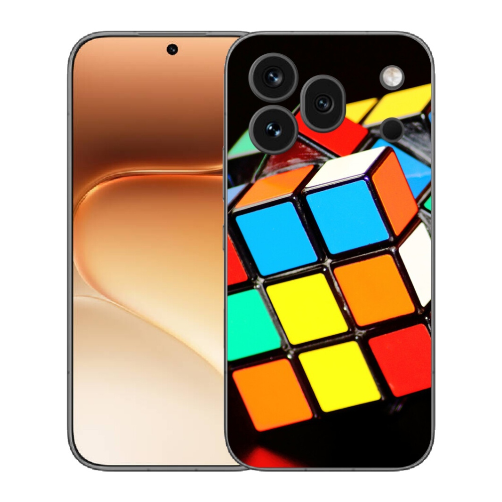 Gélový kryt mmCase na Honor 600 Pro - rubikova kocka