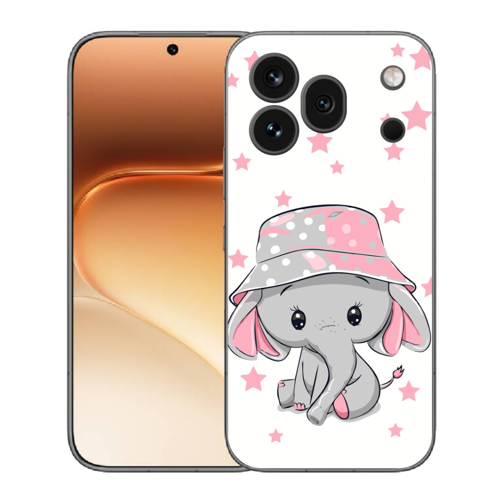 Gélový kryt mmCase na Honor 600 Pro - ružový slon