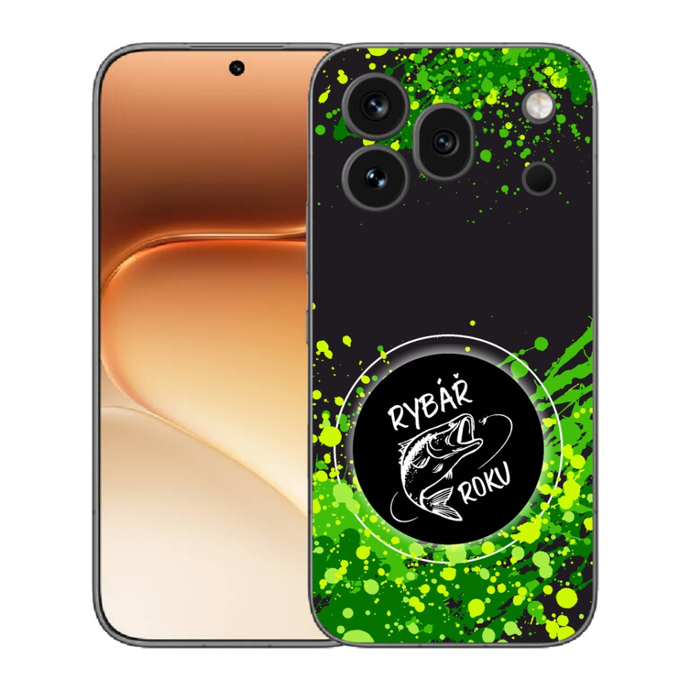 Gélový kryt mmCase na Honor 600 Pro - rybár roku čierne pozadie