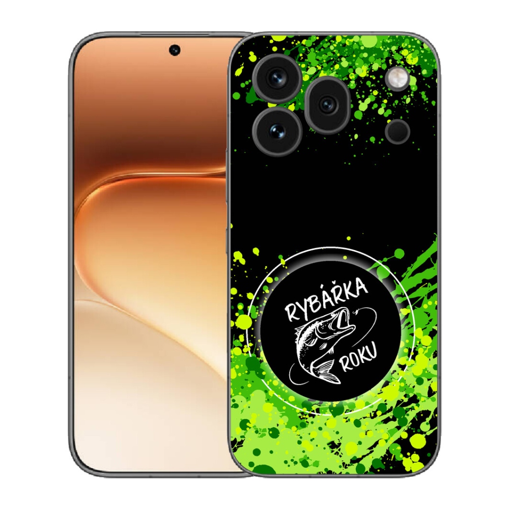 Gélový kryt mmCase na Honor 600 Pro - rybárka roku čierne pozadie