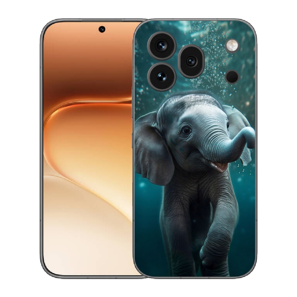 Gélový kryt mmCase na Honor 600 Pro - sloník pod vodou