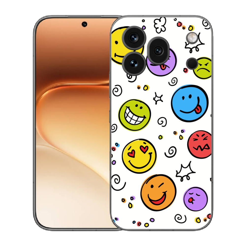 Gélový kryt mmCase na Honor 600 Pro - smajlíci