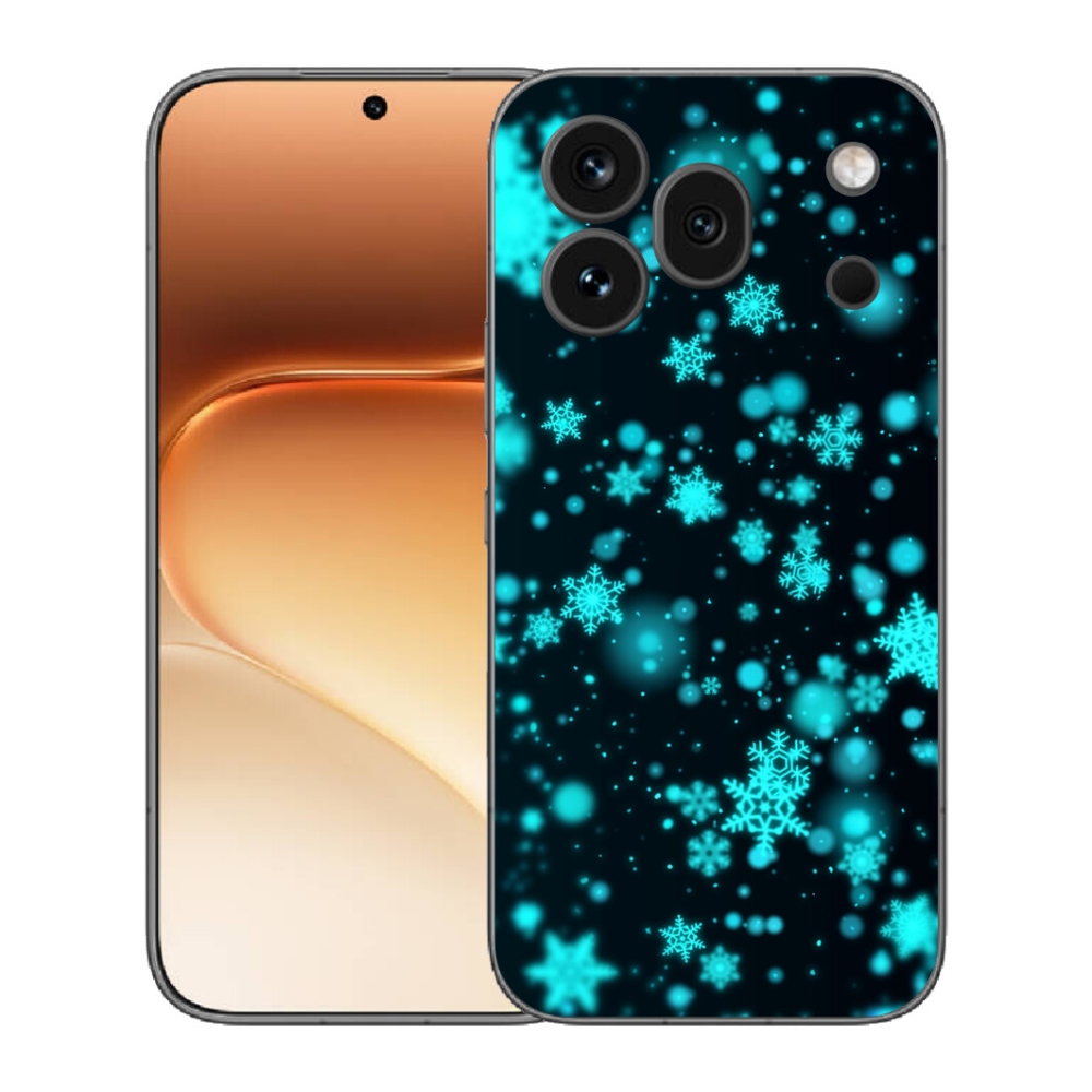 Gélový kryt mmCase na Honor 600 Pro - snehové vločky 1