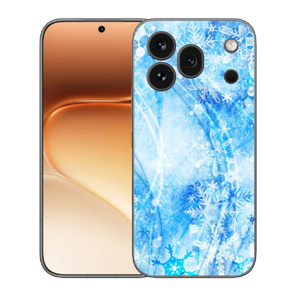 Gélový kryt mmCase na Honor 600 Pro - snehové vločky