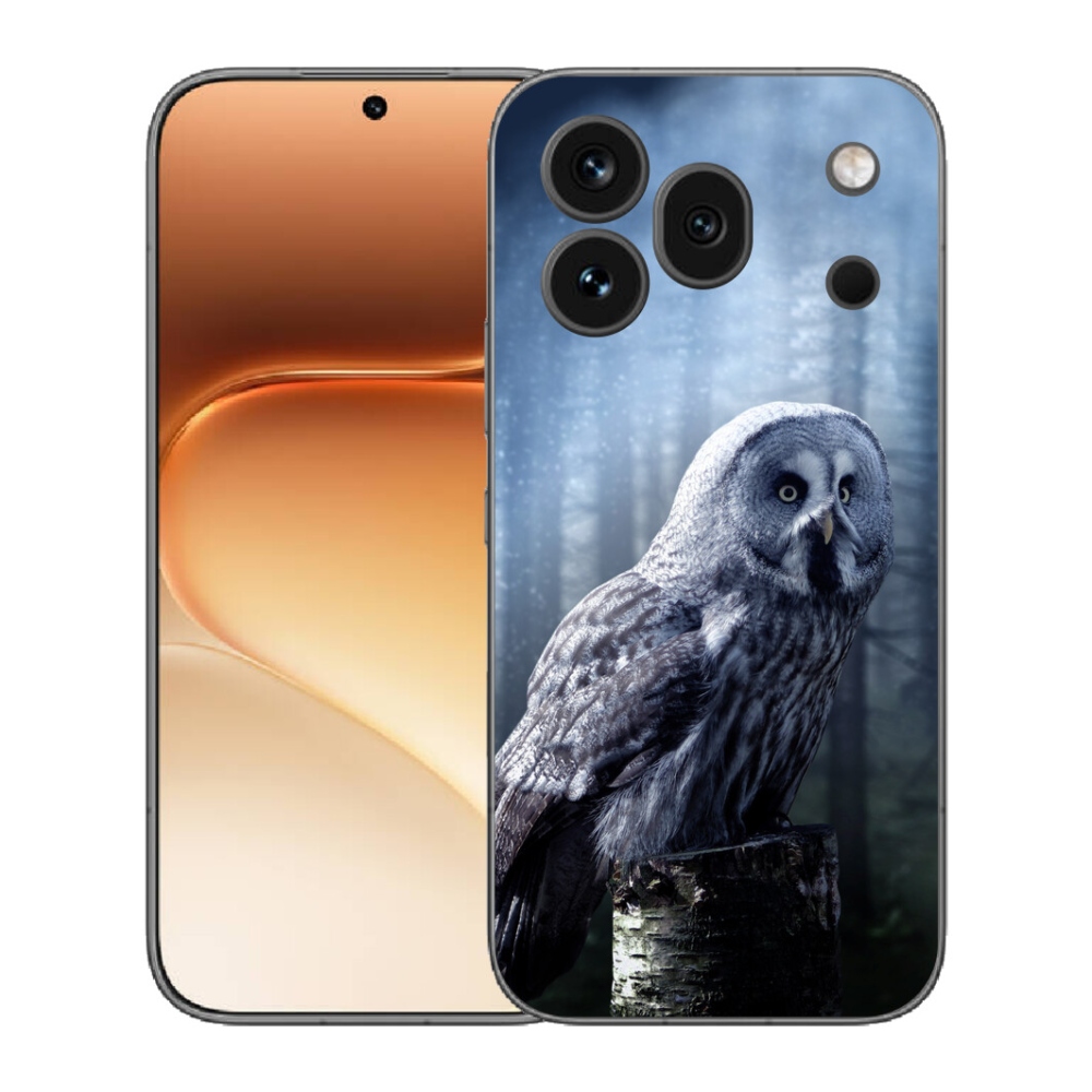 Gélový kryt mmCase na Honor 600 Pro - sova