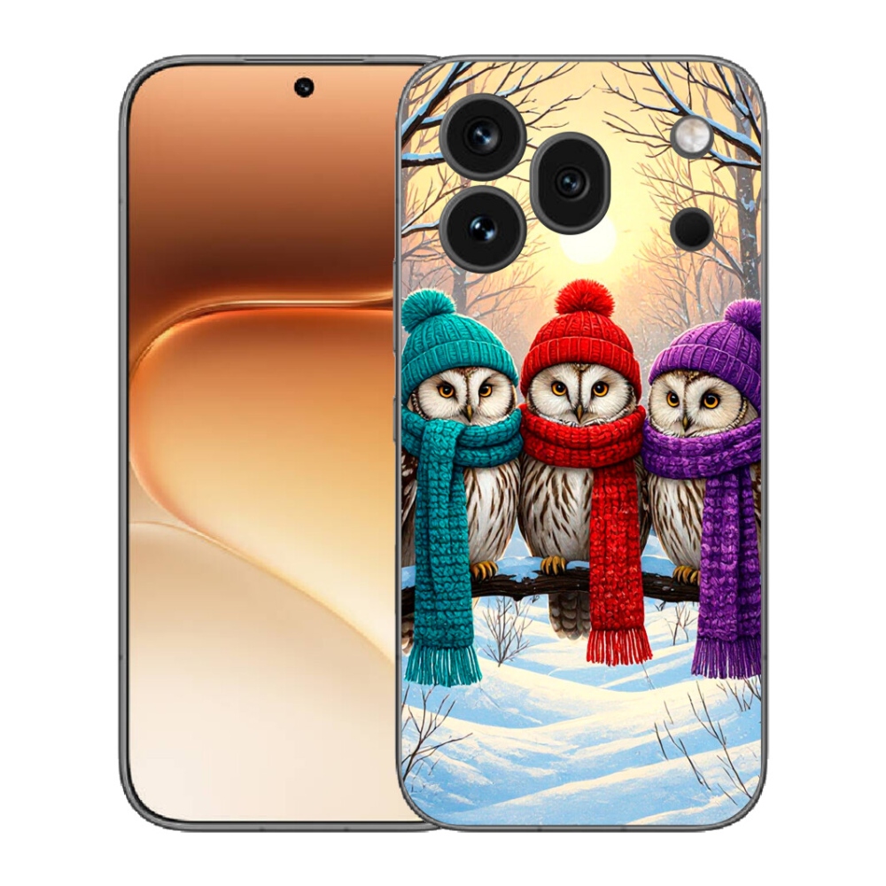 Gélový kryt mmCase na Honor 600 Pro - soví priatelia