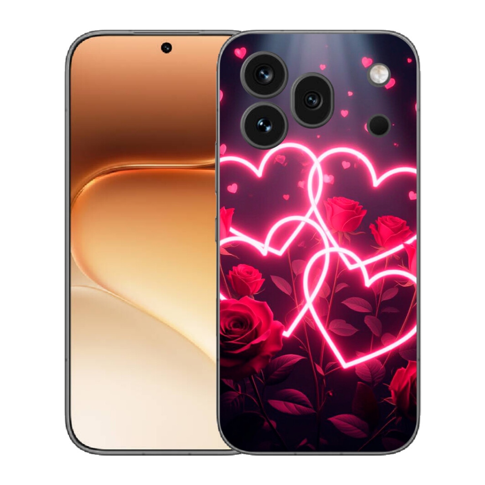 Gélový kryt mmCase na Honor 600 Pro - srdce lásky
