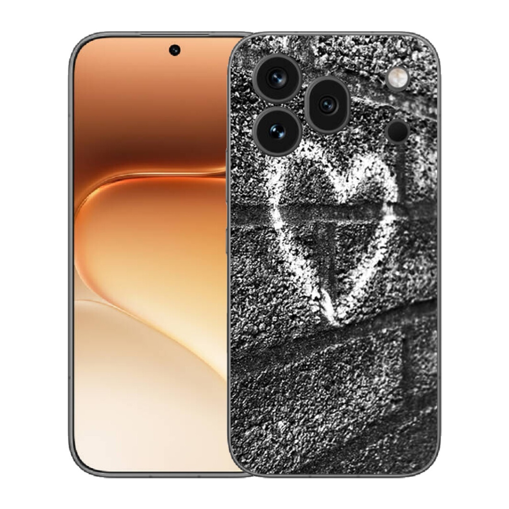 Gélový kryt mmCase na Honor 600 Pro - srdce na stene