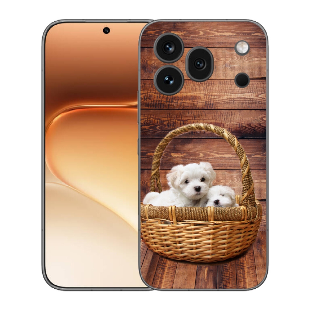 Gélový kryt mmCase na Honor 600 Pro - šteniatka