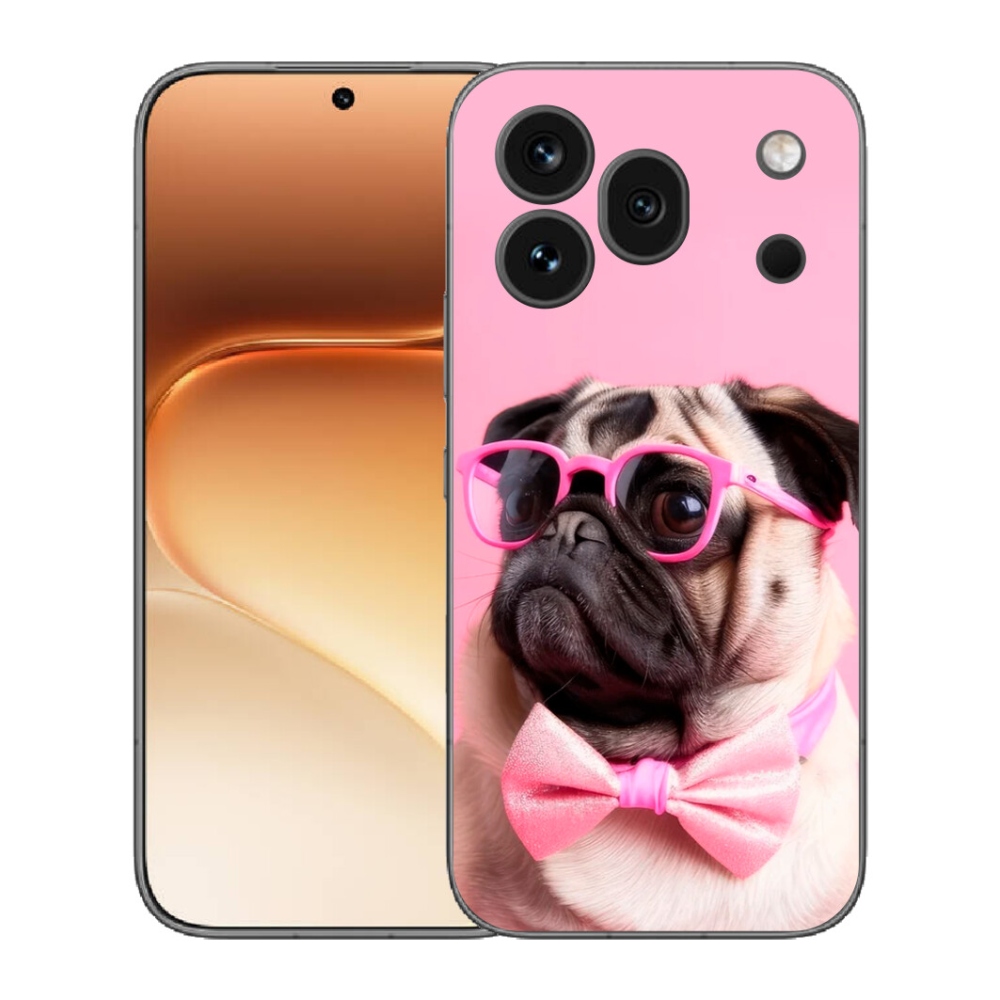 Gélový kryt mmCase na Honor 600 Pro - štýlový mops