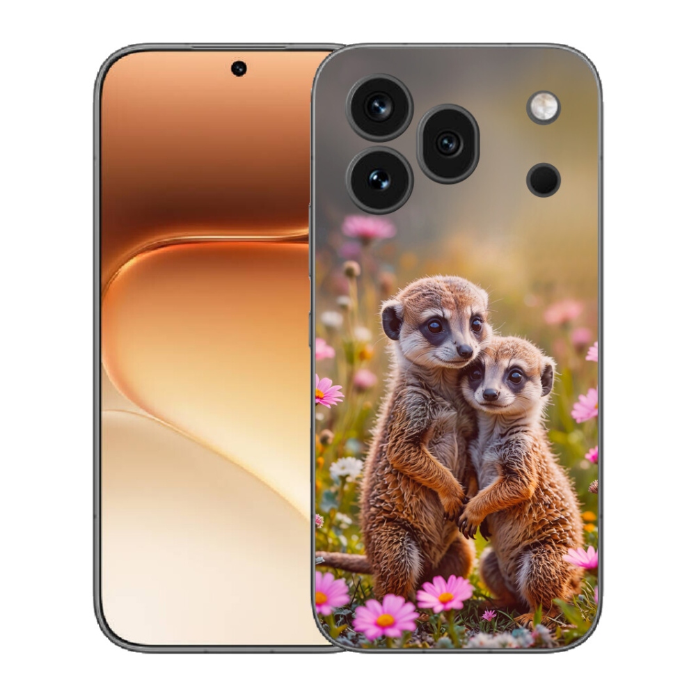 Gélový kryt mmCase na Honor 600 Pro - surikatí duo