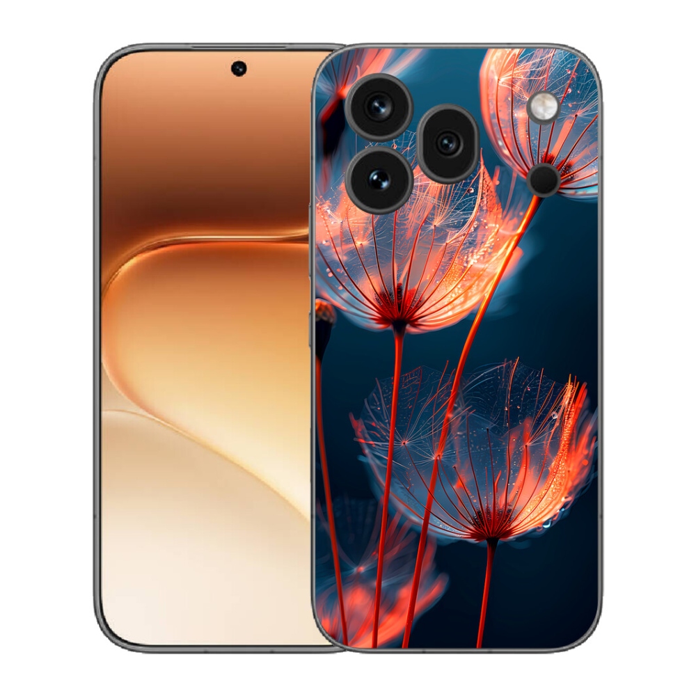Gélový kryt mmCase na Honor 600 Pro - svetielkujúce páperie