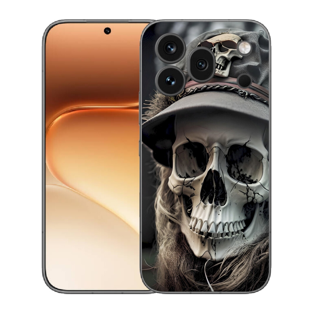 Gélový kryt mmCase na Honor 600 Pro - temná lebka