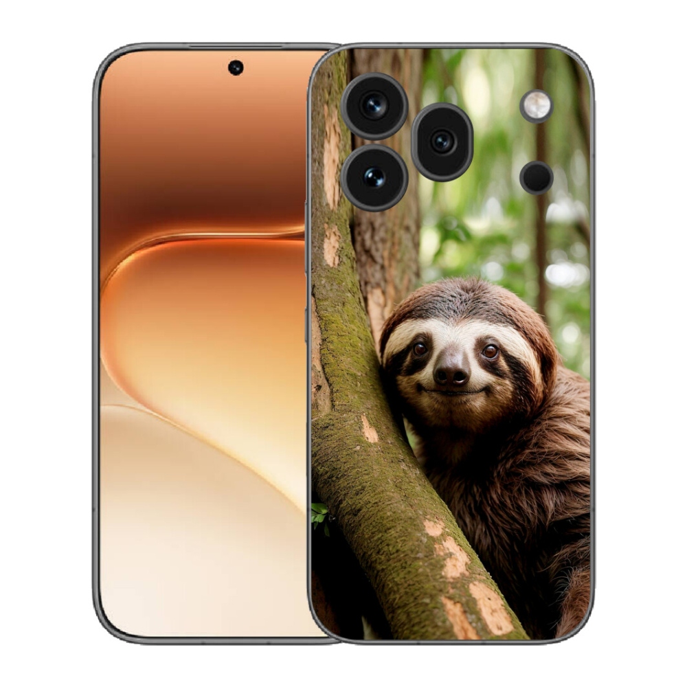Gélový kryt mmCase na Honor 600 Pro - usmievavý leňochod